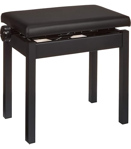 Amazon.co.jp: ヤマハ No.5 ブラック ピアノ専用椅子 高低自在ピアノ
